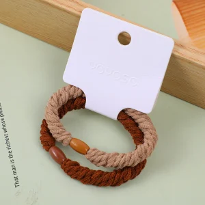 Elastico in twill colore caffè 2pz