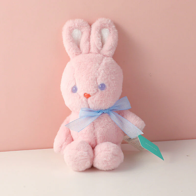 Bambola di peluche rosa coniglio arcobaleno-21 cm - immagine 2