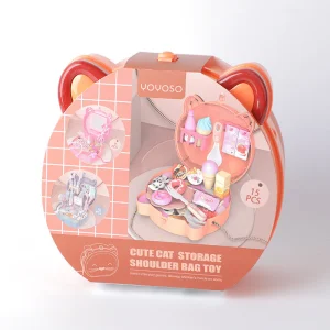 Carino gatto dessert stoccaggio borsa a tracolla giocattolo