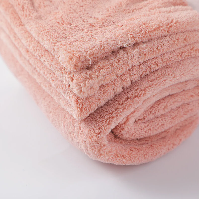 Asciugamano da bagno semplice e semplice - rosa chiaro - immagine 3