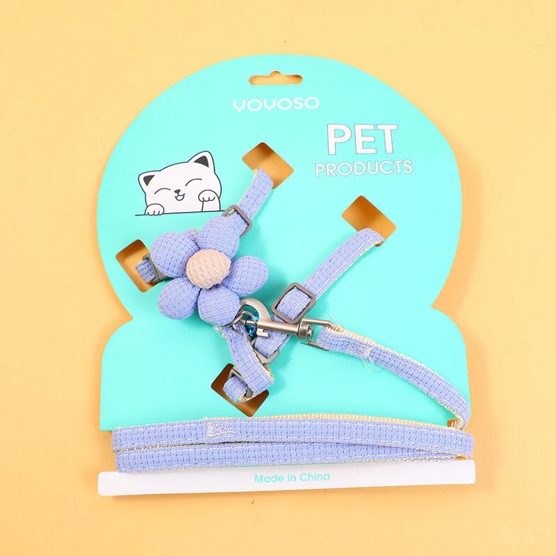 Guinzaglio per gatti/cani floreale da 1,0 cm - immagine 4