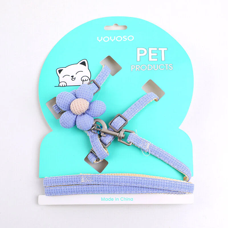 Guinzaglio per gatti/cani floreale da 1,0 cm - immagine 5