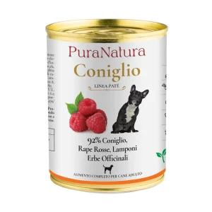 PATÉ ADULT CONIGLIO E LAMPONI 400 g – PuraNatura